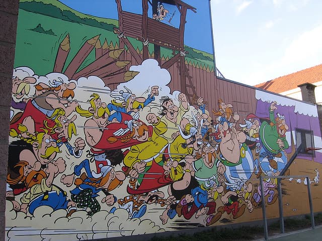 Em Bruxelas são desenhos e quadrinhos espalhados pela cidade toda