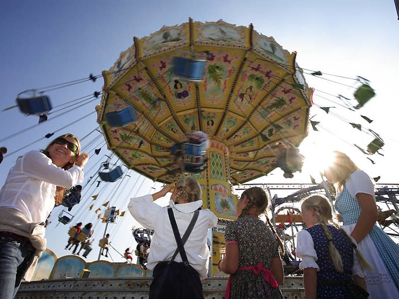 Atrações do parque da Oktoberfest