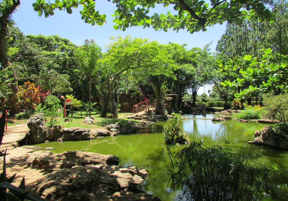 um jardim Japonês em Caldas Novas