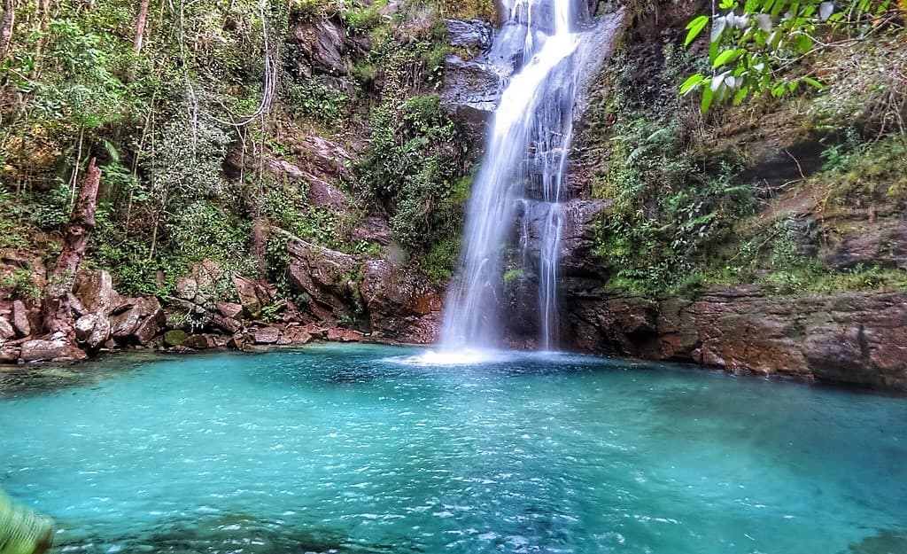 Cachoeira na bela Chapada dos Veadeiros