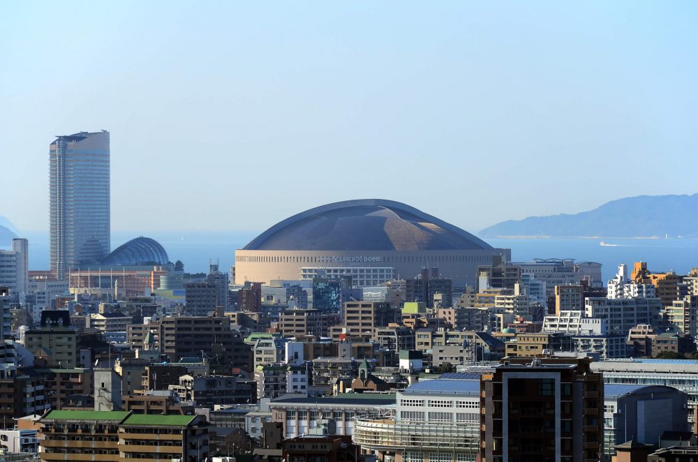 Estádio na cidade de Fukuoka