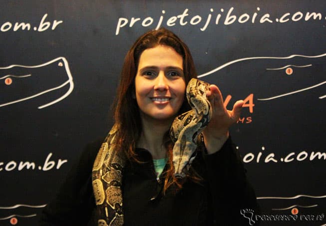 E aí, vai encarar a foto com a jiboia? (Crédito da foto: Clarissa Donda)
