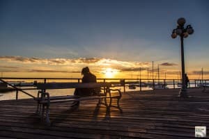 Você não vai se esquecer nunca mais do espetacular pôr do sol em Colônia. (Crédito: Viajo Logo Existo)