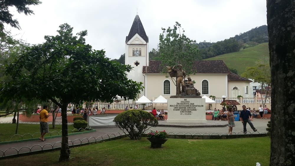 Esqueça a Itália de Venda Nova do Imigrante; aqui, a cidade é marcada por traços da cultura alemã (Crédito da foto: Natalie Soares)