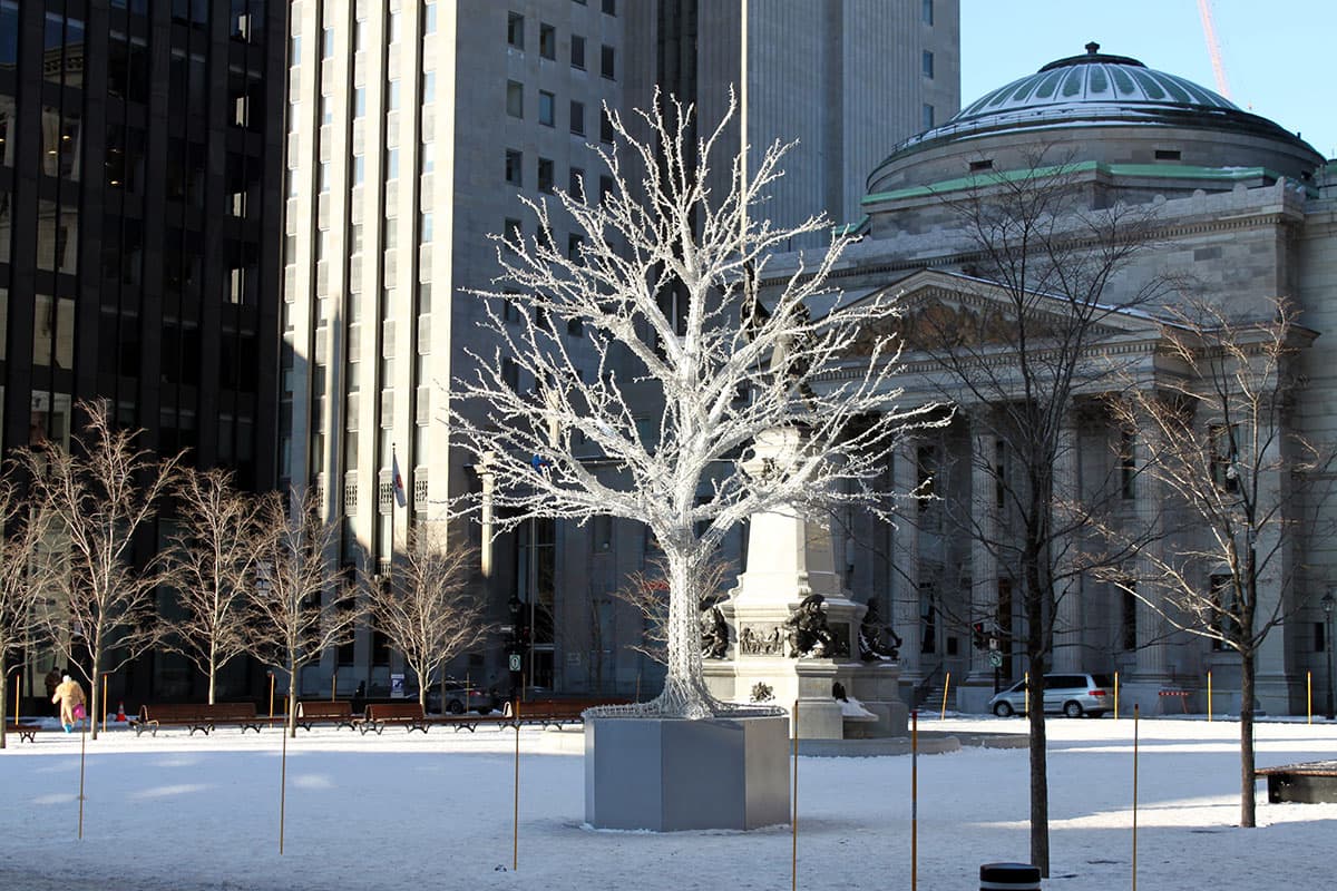 Os principais pontos turísticos da cidade mudam de cara para o Natal, assim como acontece na maioria das cidades canadenses (Crédito da foto: Natalie Soares)