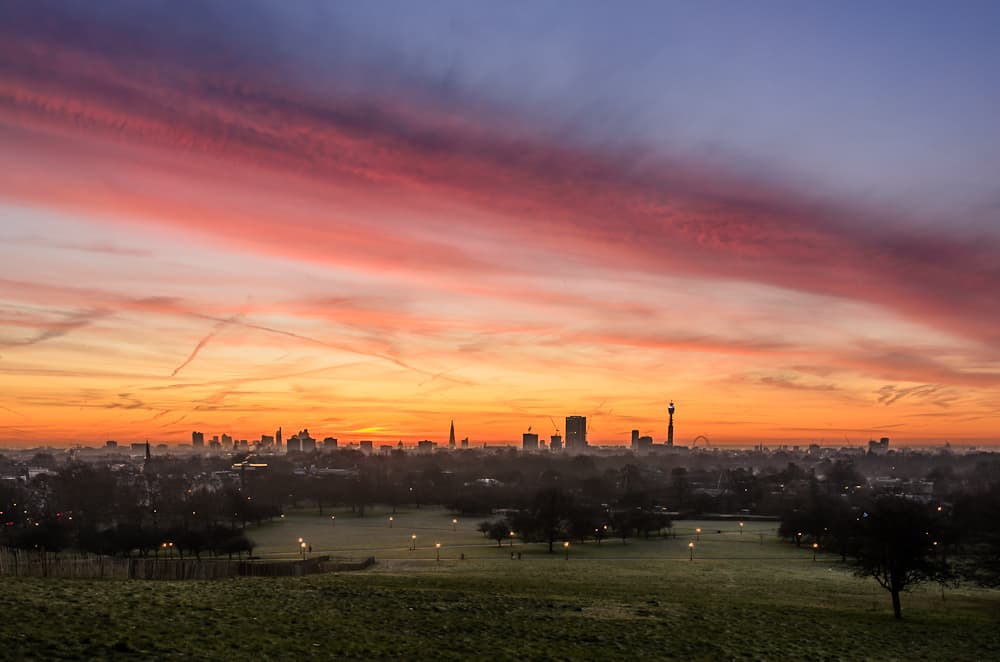Sim, o pôr do sol visto de Primrose Hill é um espetáculo digno do seu pedido de casamento (Crédito da foto: www.flick.com/Mike_Rolls - Creative Commons License)