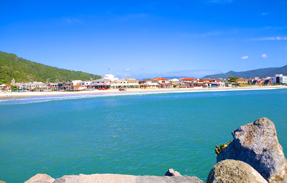 Vista da Barra da Lagoa em Florianópolis