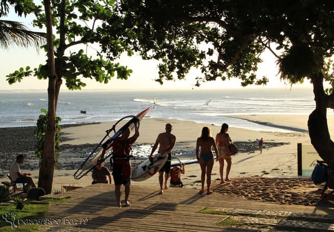 Jeri, para os íntimos, é o point dos windsurfistas (Crédito da foto: Clarissa Donda)