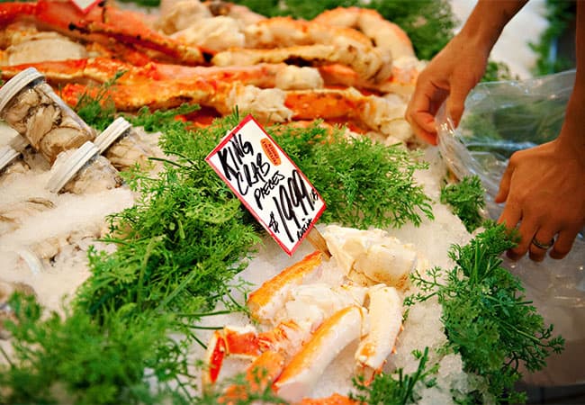 comida em Pike Place Market