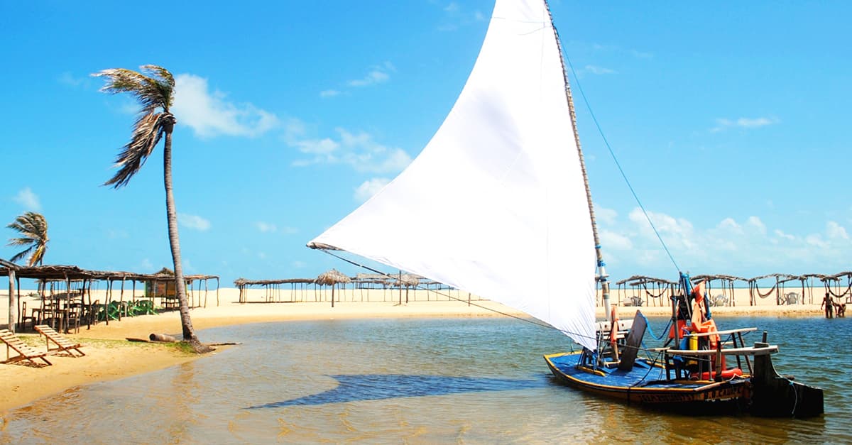 passeio de jangada