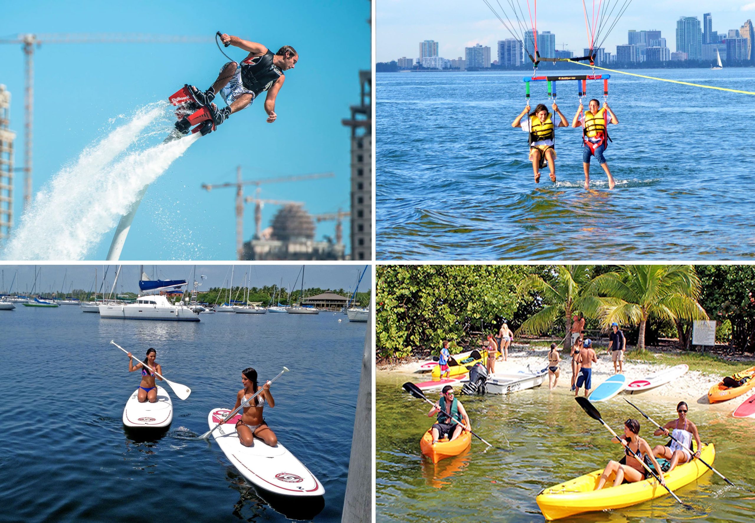 Pacote de esportes aquáticos em Miami Beach