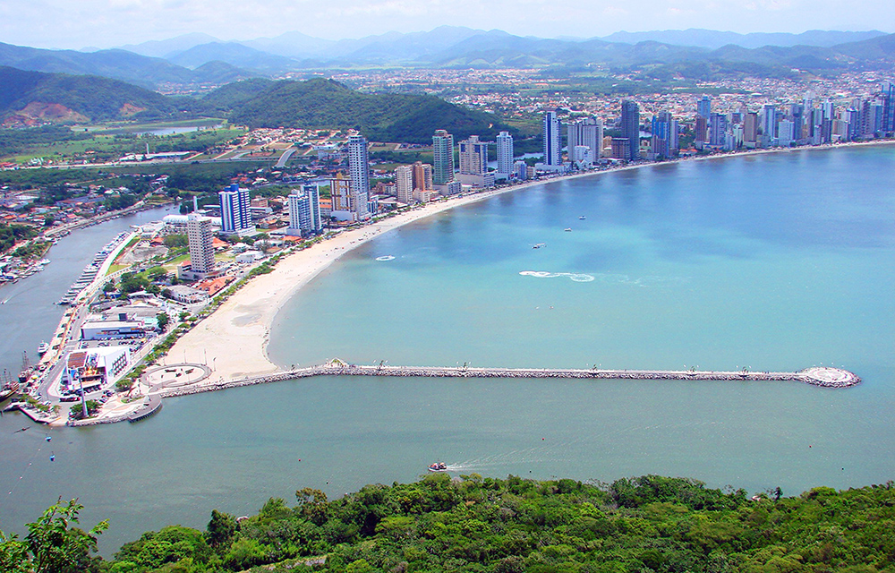 Vista aérea de Balneário Camboriú