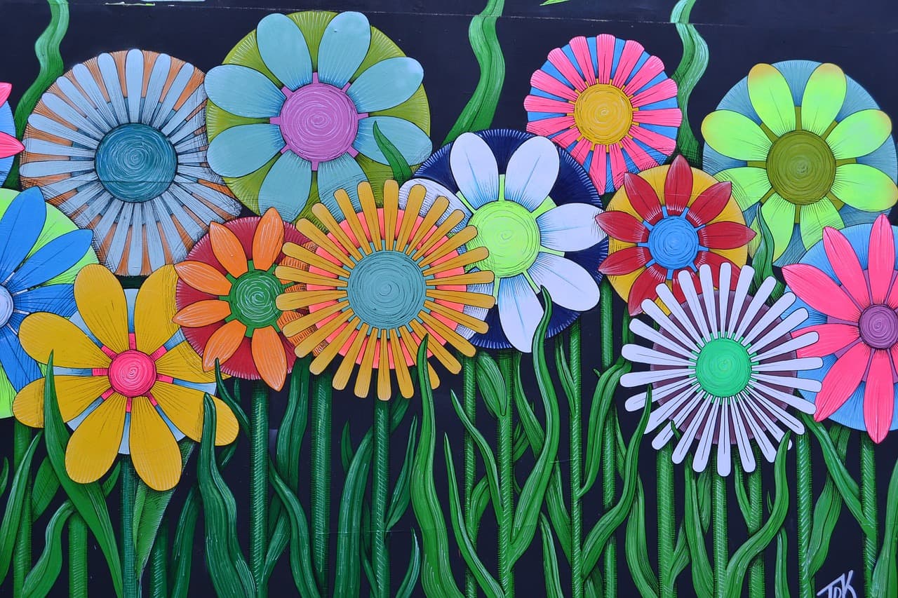Londres respira arte por todos os cantos, este é um dos muitos murais com pinturas feitas nas ruas