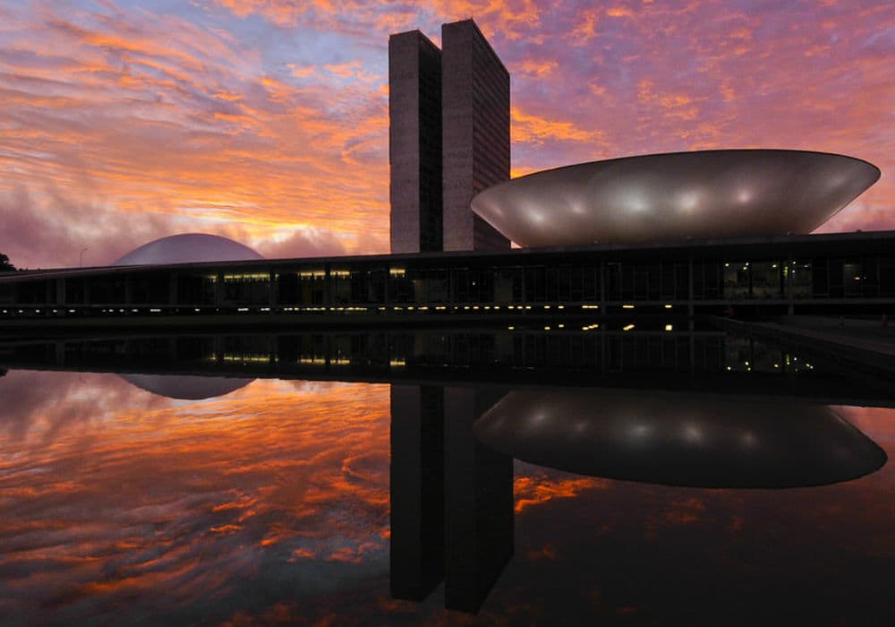 pôr do sol em Brasília