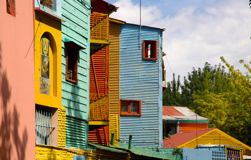 Casas coloridas no Caminito