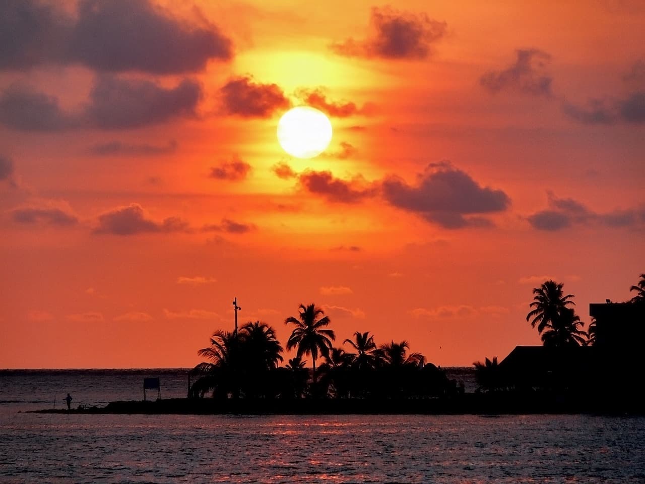 Por do sol na cidade