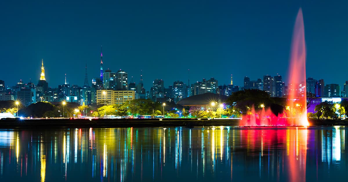 cartão postal da cidade de São Paulo