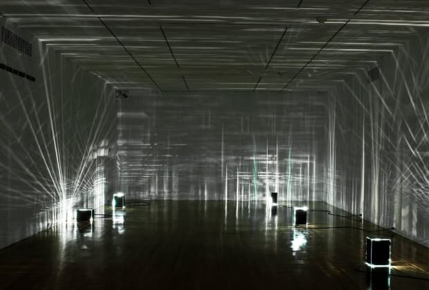 Sala com intervenção na exposição Berlin