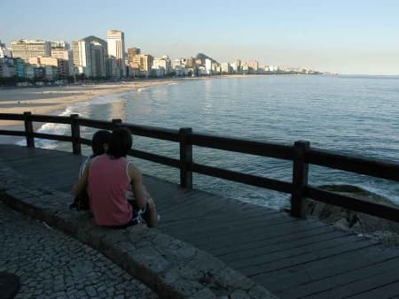O mirante do Leblon é um ótimo lugar para relaxar em boa companhia