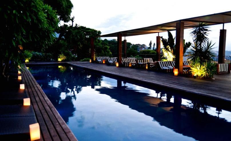Belo cenário do Hotel Santa Teresa