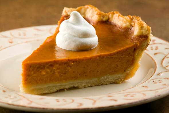 A famosa torta de abóbora do Dia de Ação de Graças