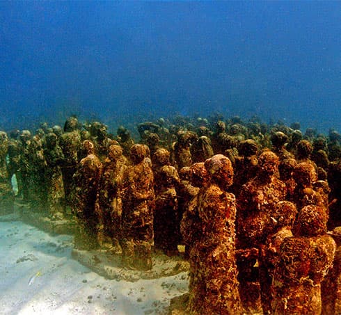 museu subaquático de arte de Cancun