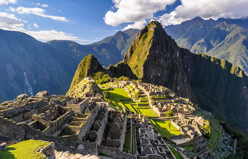 Vista aérea de Machu Picchu